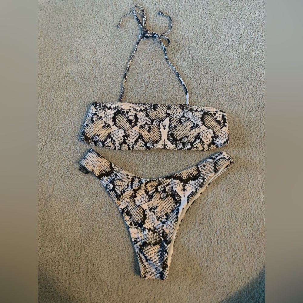 Zaful snake skin print bikini brand new!